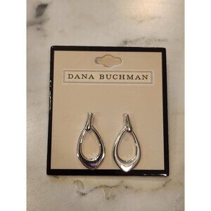 Dana Buchman Silver-Tone Teardrop Earrings Lightweight Elegant Style